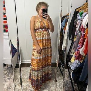 Tribal Print Maxi Dress